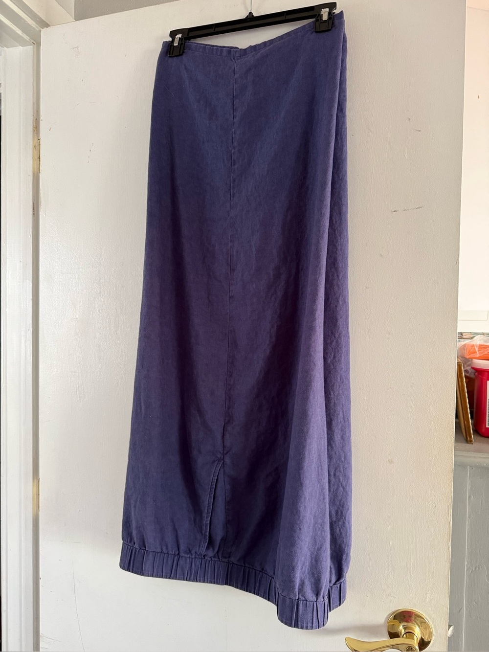 Eileen Fisher Dark Blue Organic Linen Wide Leg Pant. Cost $168 new.